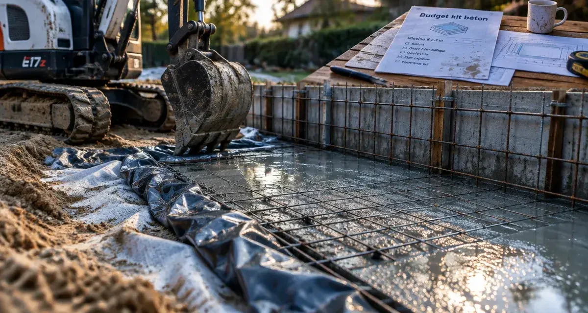 Piscine en kit béton : le vrai coût de votre projet au-delà du prix d'appel