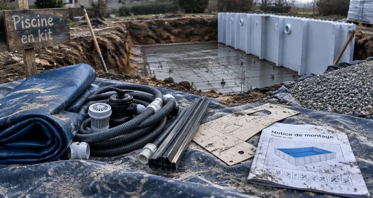 Piscine en kit : le vrai coût de l'auto-construction et les pièges à éviter