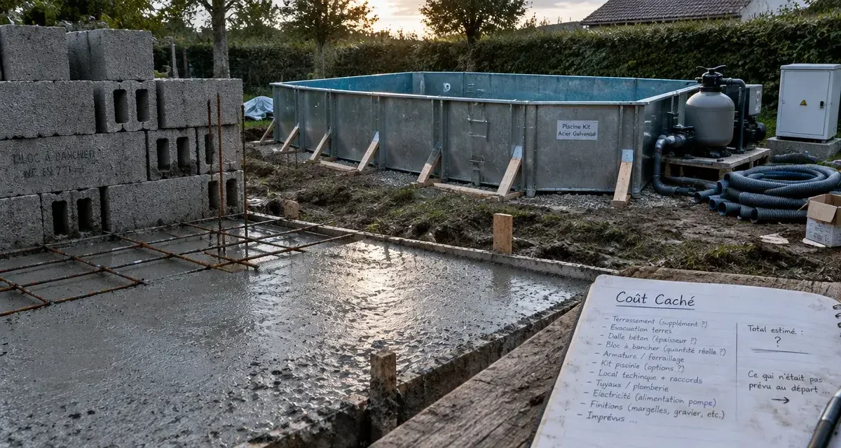 Piscine en kit : le vrai budget à prévoir au-delà du prix d'appel