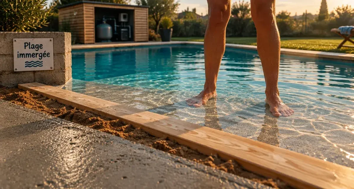 Piscine en kit avec plage immergée : le vrai coût d'un projet réussi