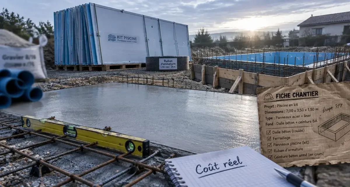 Construire sa piscine en kit panneaux : le vrai budget de l'auto-construction