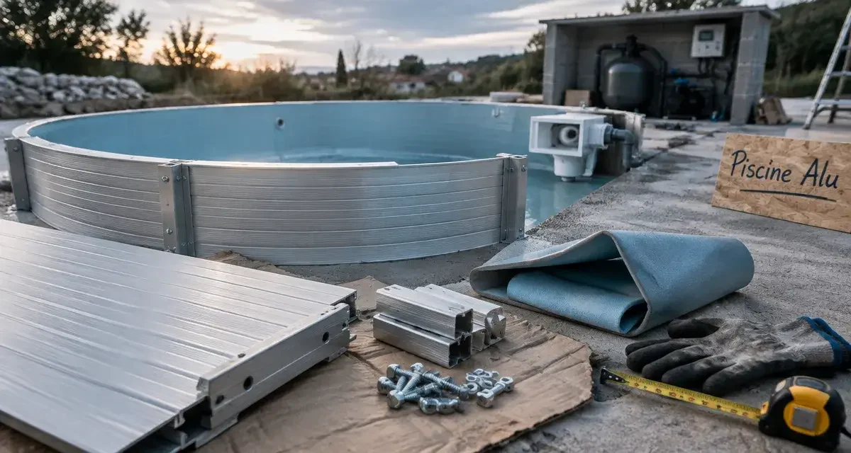 Piscine en kit aluminium : le vrai budget pour un projet qui dure 20 ans